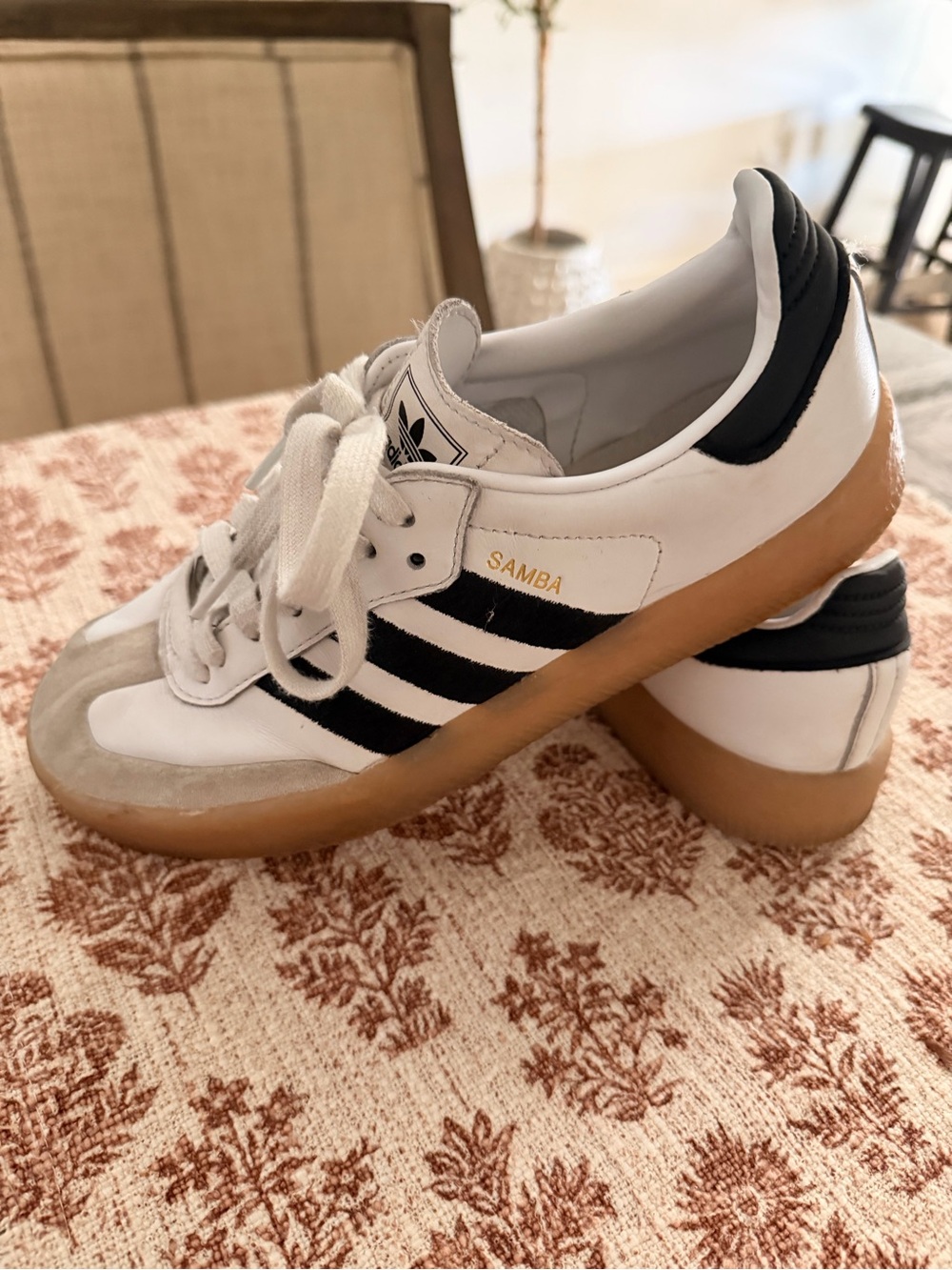 adidas Samba Sneakers - White, Black & Gum